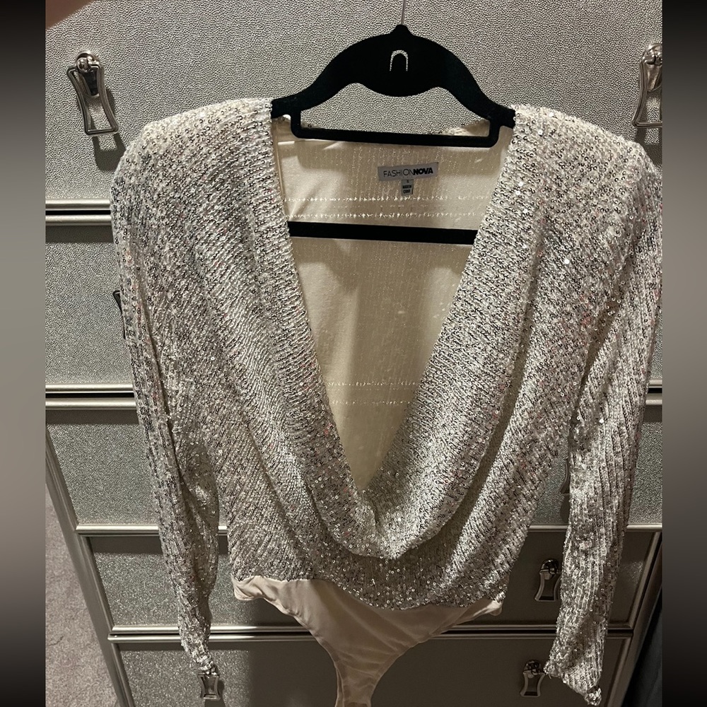Fashion Nova Sequin Bodysuit